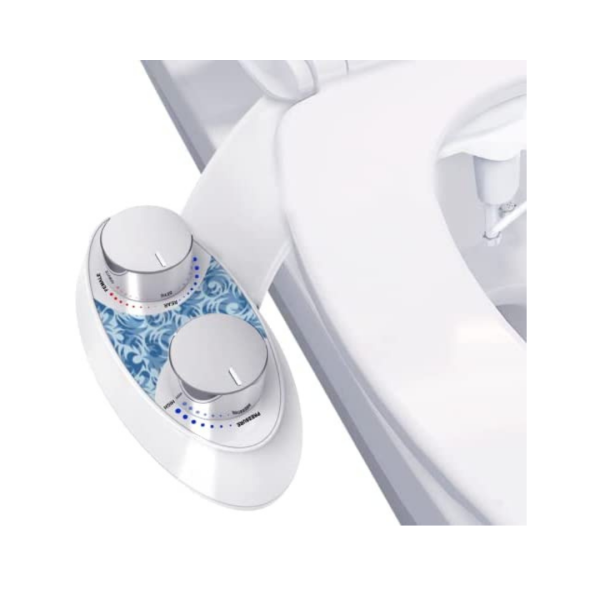 Bidet Toilet Seat Attachment with Self Cleaning Dual Nozzle Via Amazon Online Sale