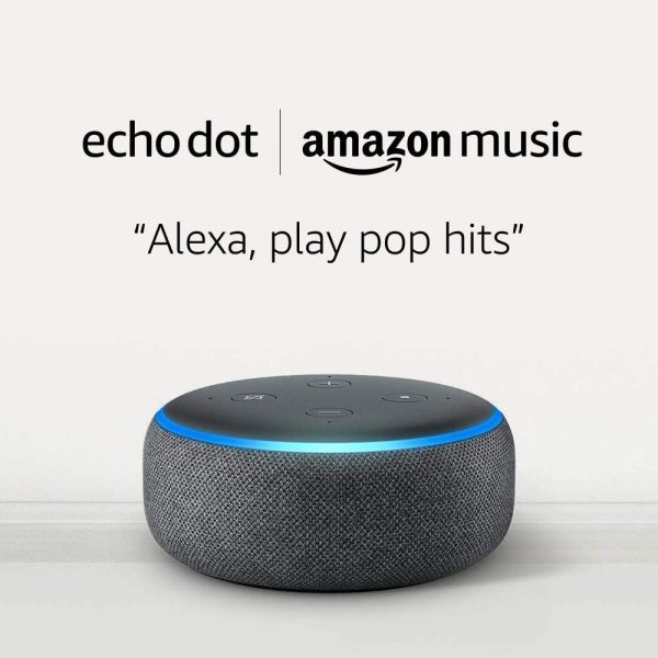 Echo Dot (3rd Gen) and 1 month of Amazon Music Unlimited with Auto-renewal Via Amazon on Sale