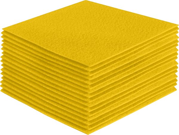 Acrylic Felt Craft Sheet Packs | Yellow A4 For Discount - Image 3