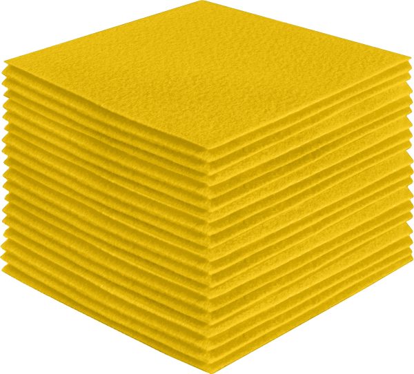 Acrylic Felt Craft Sheet Packs | Yellow A4 For Discount